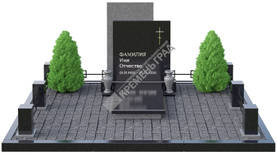 Мемориальный комплекс МК-14 на могилу из гранита