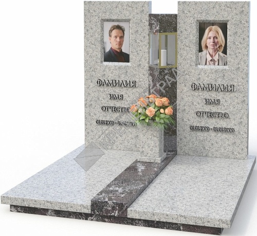Мемориальный комплекс МК-41 на могилу из гранита
