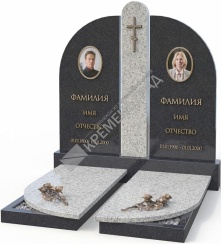 Мемориальный комплекс МК-42 на могилу из гранита