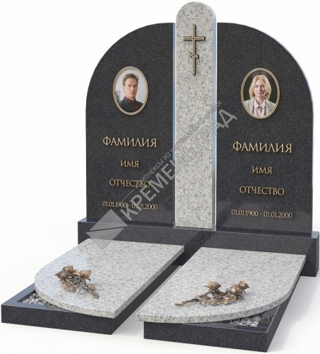 Мемориальный комплекс МК-42 на могилу из гранита