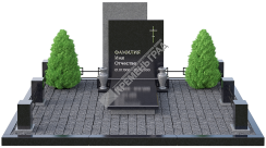Мемориальный комплекс МК-67 на могилу из гранита Мемориальный комплекс МК-67 на могилу из гранита
