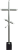 Крест из нержавейки К-1 на могилу из гранита