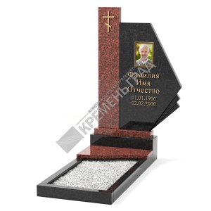 Мемориальный комплекс МК-74 на могилу из гранита